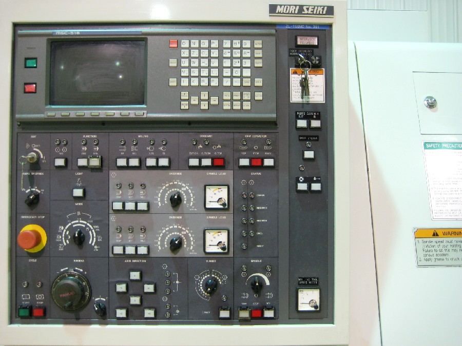 CNC TURNING CENTERS: MORI SEIKI ZL-15 SMC CNC LATHE, FANUC, 18 in