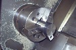 CNC TURNING CENTERS: DAEWOO PUMA 10 HC CNC LATHE, FANUC OTC, 19.7 SWING, 22 CENTERS, 10 IN. CHUCK, CHIP, '95 (4224), Click to view larger photo...