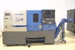 CNC TURNING CENTERS: HYUNDAI HiT-18, SIEMENS 840D, 17 SWING, 20 CENTERS, 10 CHUCK, CHIP, '02 (4417), Click to view larger photo...