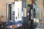 CNC HORIZONTAL MACHINING CENTERS: MAKINO A-55E HORIZONTAL MILL, FANUC PRO-3, 22.05 x 22.05 x 23.6, 14000 RPM, CHIP, COOL THRU, '00 (4427), Click to view larger photo...