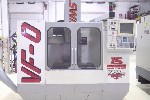 CNC VERTICAL MACHINING CENTERS: HAAS VF-0 CNC MILL, HAAS CNC, 20 x 16 x 20, 7500 RPM, RIGID TAP, AUGER, 4TH WIRED, '97 (4430), Click to view larger photo...
