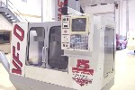 CNC VERTICAL MACHINING CENTERS: HAAS VF-0 CNC MILL, HAAS CNC, 20 x 16 x 20, 7500 RPM, RIGID TAP, AUGER, 4TH WIRED, '97 (4430), Click to view larger photo...