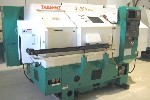 CNC TURNING CENTERS: TAKAMAZ X-20 Hi-SERVER CNC LATHE, FANUC 18T, 23 SW, 24 CTR, SUB-SPINDLE, '00 (4432), Click to view larger photo...