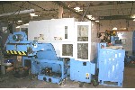 CNC TURNING CENTERS: MAZAK DUAL TURN 20 TWIN SPINDLE , FUSION 640T, (2) 8 IN. CHUCKS, 50 IN. BETWEEN SPINDLES, (2) TURRETS, LOAD/UNLOAD, 1999, Click to view larger photo...