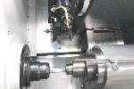 CNC TURNING CENTERS: HYUNDAI-KIA SKT250SY, FANUC 18iT, 24.4 SW, 21 CENTERS, LIVE MILLING, SUB, Y-AXIS, CHIP, BAR FEEDER, 2007 (4470), Click to view larger photo...