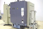 CNC HORIZONTAL MACHINING CENTERS: OKK HM40 CNC MILL, OKK NEOMATIC 530, 400mm PALLETS, 22 x 22 x 22, 1 DEG, 10000 RPM, COOL-THRU, 40 ATC, '97 (4476), Click to view larger photo...