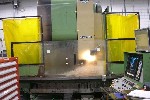 CNC VERTICAL MACHINING CENTERS: MORI SEIKI MV-55 /50 CNC MILL, 40 x 22 x 22, 50 TAPER, 15 HP, 3500 RPM, 4TH AXIS ROTARY TABLE, '86 (4478), Click to view larger photo...