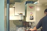 CNC VERTICAL MACHINING CENTERS: FADAL VMC-4020FX CNC MILL, GE FANUC 0i-MC CONTROL, 40 x 20 x 20, 10000 RPM, CHIP CONVEYOR, '08 (4483), Click to view larger photo...