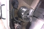 CNC TURNING CENTERS: DAEWOO PUMA 250 MS CNC LATHE, LIVE TOOL, SUB-SPINDLE, FANUC 16-T, 23 SWING, 27 CENTERS, 3 IN BAR CAP, 30 HP, CHIP,  '97, Click to view larger photo...