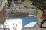 WATER JET CUTTERS: 5 x 10 CALYPSO SHARK CNC WATERJET, 55000 psi, 30 HP, GARNET FEEDER, NEW 2009 CENTROID CNC CTRL, 2003, Click to view larger photo...