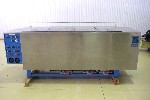 ULTRASONIC CLEANERS: 4 STAGE BLUE WAVE ULTRASONIC CLEANER, (4) 18 x 25 x 21 TANKS, 2000 WATT, CLEAN, RINSE, DRY, 1995, (4543), Click to view larger photo...