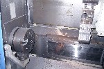 CNC TURNING CENTERS: HITACHI SEIKI HITEC-TURN 23S III CNC LATHE, 10 in CHUCK, 30 in CENTERS, 10 TURRET, 20 HP, CHIP CONVEYOR, SEICOS, '96, Click to view larger photo...