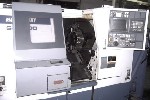 CNC TURNING CENTERS: MORI SEIKI SL-200 CNC LATHE, MORI MSC-501, 27 SW, 22 CC LENGTH, APC, CHIP,  BARFEEDER - '97 (4554), Click to view larger photo...
