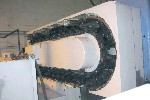CNC VERTICAL MACHINING CENTERS: MAZAK V-655 /80 CNC MILL, CAT 50 TAPER, MAZATROL M-PLUS, 79 x 26 x 26 TRAVELS, 6000 RPM, CHIP, BOX WAY, '98 (4586), Click to view larger photo...