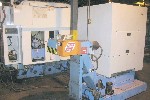CNC VERTICAL MACHINING CENTERS: MAZAK V-655 /80 CNC MILL, CAT 50 TAPER, MAZATROL M-PLUS, 79 x 26 x 26 TRAVELS, 6000 RPM, CHIP, BOX WAY, '98 (4586), Click to view larger photo...