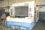 CNC HORIZONTAL MACHINING CENTERS: MAZAK ULTRA 650 CNC HORIZONTAL MILL, 25 IN.PALLETS, FUSION 640M, 40 x 31 x 31 TRAVELS, 80 TOOLS, CAT 50, COOL THRU, '99, Click to view larger photo...