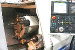 CNC TURNING CENTERS: DOOSAN / DAEWOO PUMA 280 CNC LATHE, FANUC 21i-TB, 12 IN. CHUCK, 23 IN. SWING, 25 IN. CENTERS, 3 IN. BAR CAP, 30 HP, '07, Click to view larger photo...