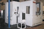 CNC HORIZONTAL MACHINING CENTERS: MORI SEIKI NH-6300 DCG CNC HORIZONTAL MILL, 25 IN. PALLET, FANUC MSX 701, 10000 RPM, COOLANT THRU SPINDLE, 60 TOOLS, '07, Click to view larger photo...