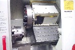 CNC TURNING CENTERS: HAAS SL-20 T CNC LATHE, 20 SW, 24 CENTERS, TAILSTOCK, 3 SPINDLE BORE, 4000 RPM, LOW HOURS, TOOL PRESETTER, '00 (4595), Click to view larger photo...