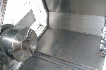CNC TURNING CENTERS: MORI SEIKI SL-250 B/1000 CNC LATHE, 27 in SW, 44 in CENTERS, 15 CHUCK, 3.3 in SPINDLE BORE, 20 HP, MSC-500 FANUC, 1998, Click to view larger photo...