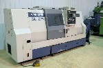 CNC TURNING CENTERS: MORI SEIKI SL-25 B/1000 CNC LATHE, 21 in SW, 44 in CENTERS, 12 CHUCK, 3.1 in SPINDLE BORE, 20 HP, FANUC MF-T6, 1994, Click to view larger photo...
