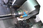 CNC TURNING CENTERS: DOOSAN Z340SM CNC LATHE, 6 AXIS, 27 in. SWING, 34 in. MAX LENGTH, SUB SPINDLE, LIVE TOOLING, 30 HP, FANUC 18iTB, 2002, Click to view larger photo...