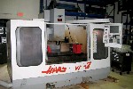CNC VERTICAL MACHINING CENTERS: HAAS VF-3 CNC MILL, 40 x 20 x 25, 10 HP, 7500 RPM, 4TH PREWIRE,  '94 (4666), Click to view larger photo...