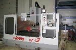 CNC VERTICAL MACHINING CENTERS: HAAS VF-3 CNC MILL, 40 x 20 x 25, 10 HP, 7500 RPM, 4TH PREWIRE,  '94 (4666), Click to view larger photo...
