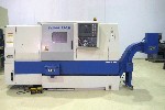 CNC TURNING CENTERS: DAEWOO PUMA 250 M CNC LATHE, LIVE TOOL, FANUC 18-T, 22.44 SWING, 33 CENTERS, 3 IN BAR CAP, CHIP,  '98, Click to view larger photo...