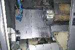 CNC TURNING CENTERS: HARDINGE CONQUEST 42 SP CNC LATHE, 16C COLLET CHUCK, 20 in. SW, 14 in CENTERS, 5000 RPM, CHIP, FANUC O-T, TAILSTOCK, '91, Click to view larger photo...