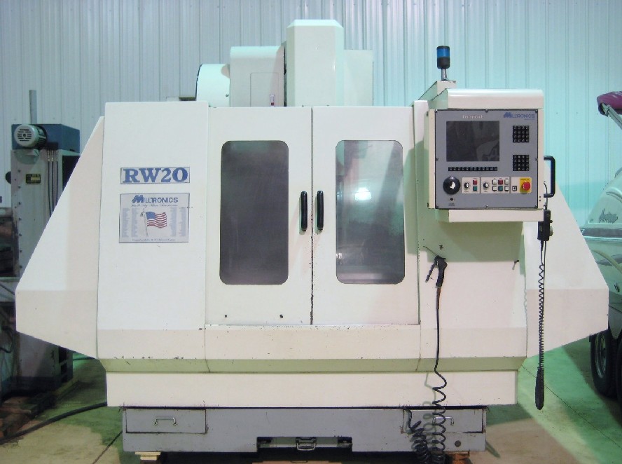 Milltronics Rw20 CNC VERTICAL MACHINING CENTERS: MILLTRONICS RW20 CNC MILL, BOX WAY ...